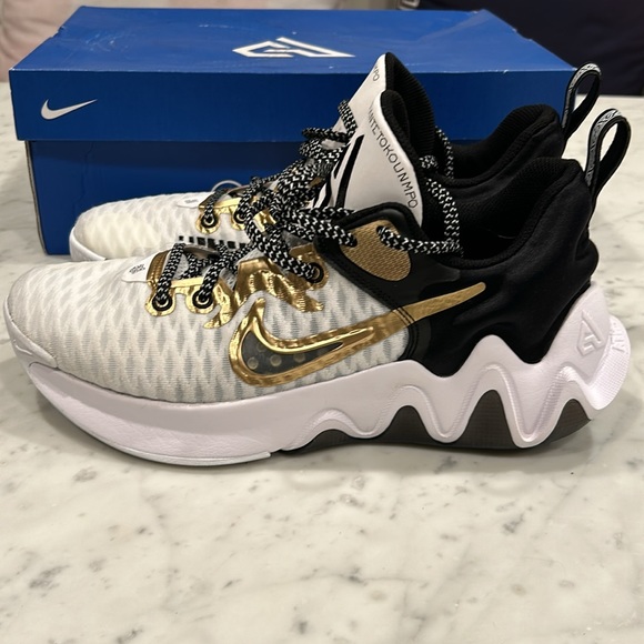 Nike Other - Giannis Immortality basketball shoes, Men’s Size 7.5 white/Gold/black